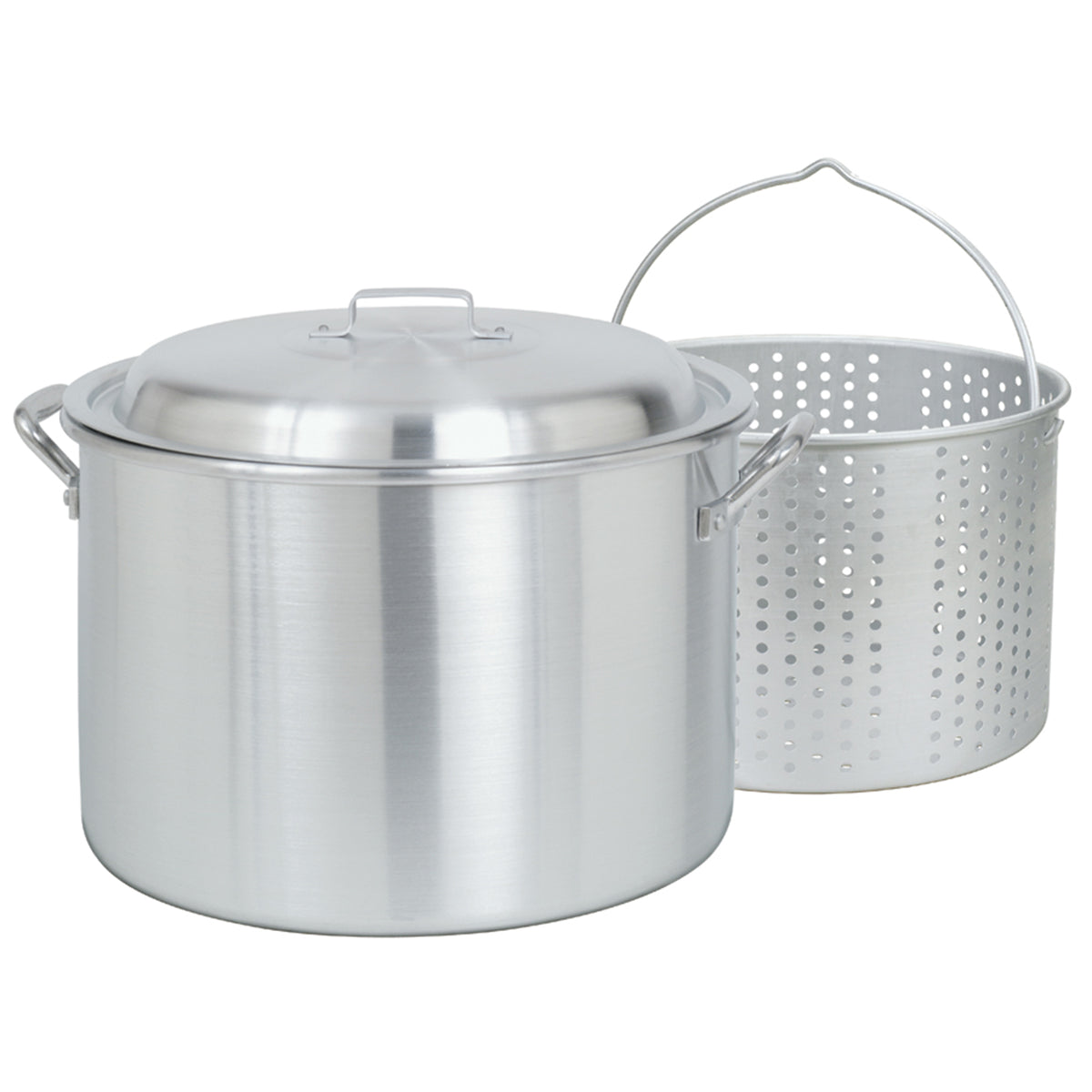 20-qt Aluminum Stockpot with Basket