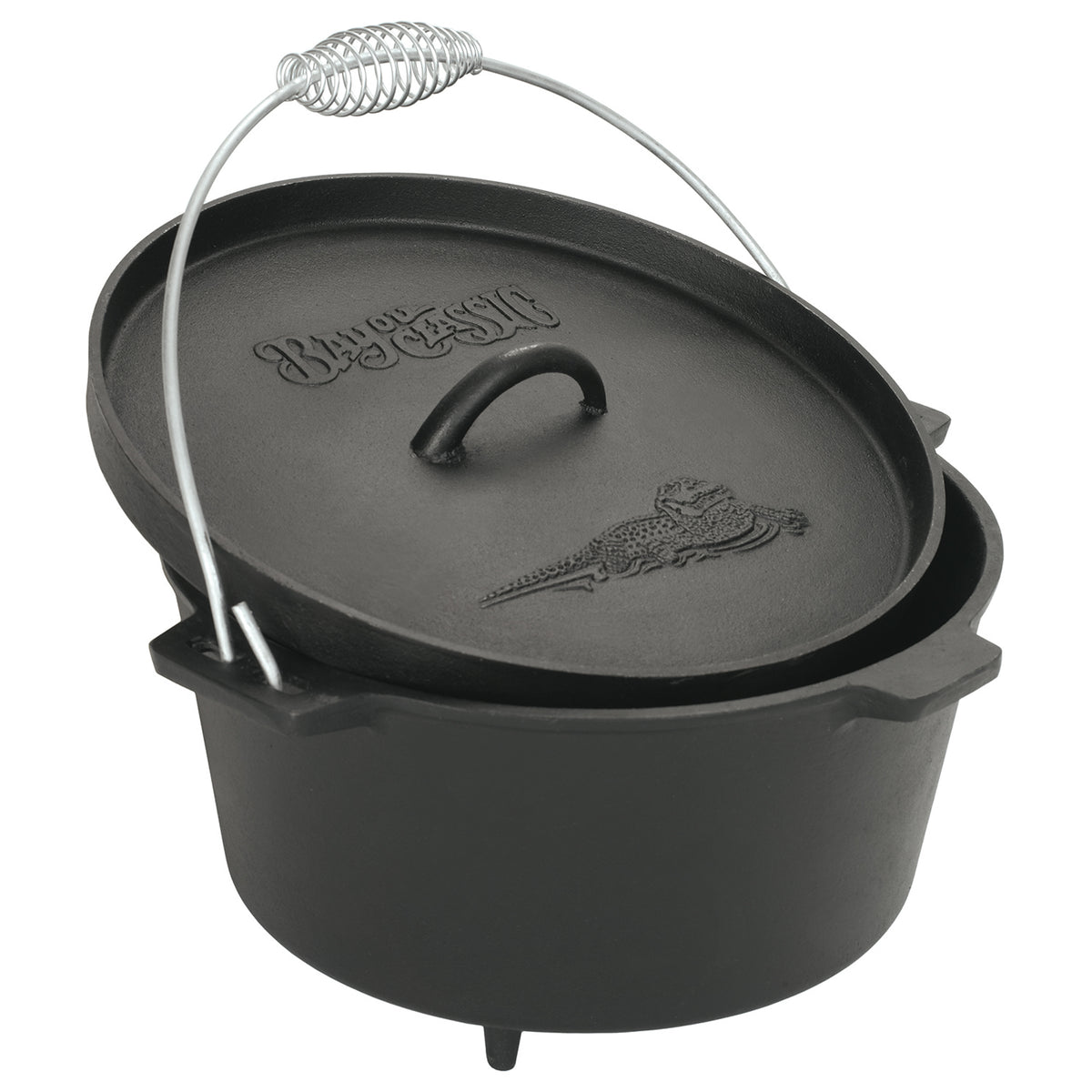 8-qt Cast Iron Camp Dutch Oven with feet