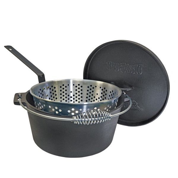 Cast Iron Dutch Ovens with Fry Baskets