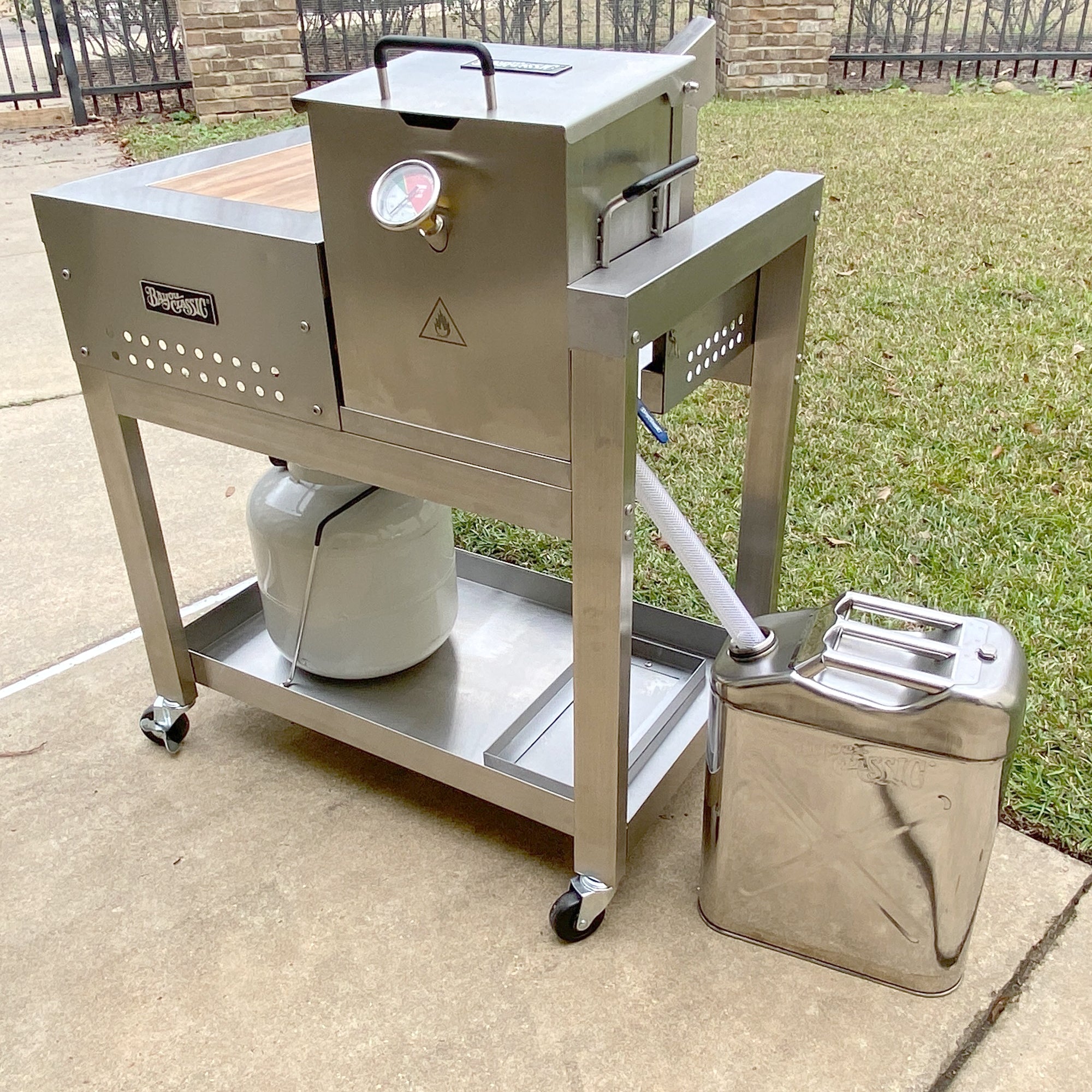 20-qt Stainless Cooking Oil Storage Can