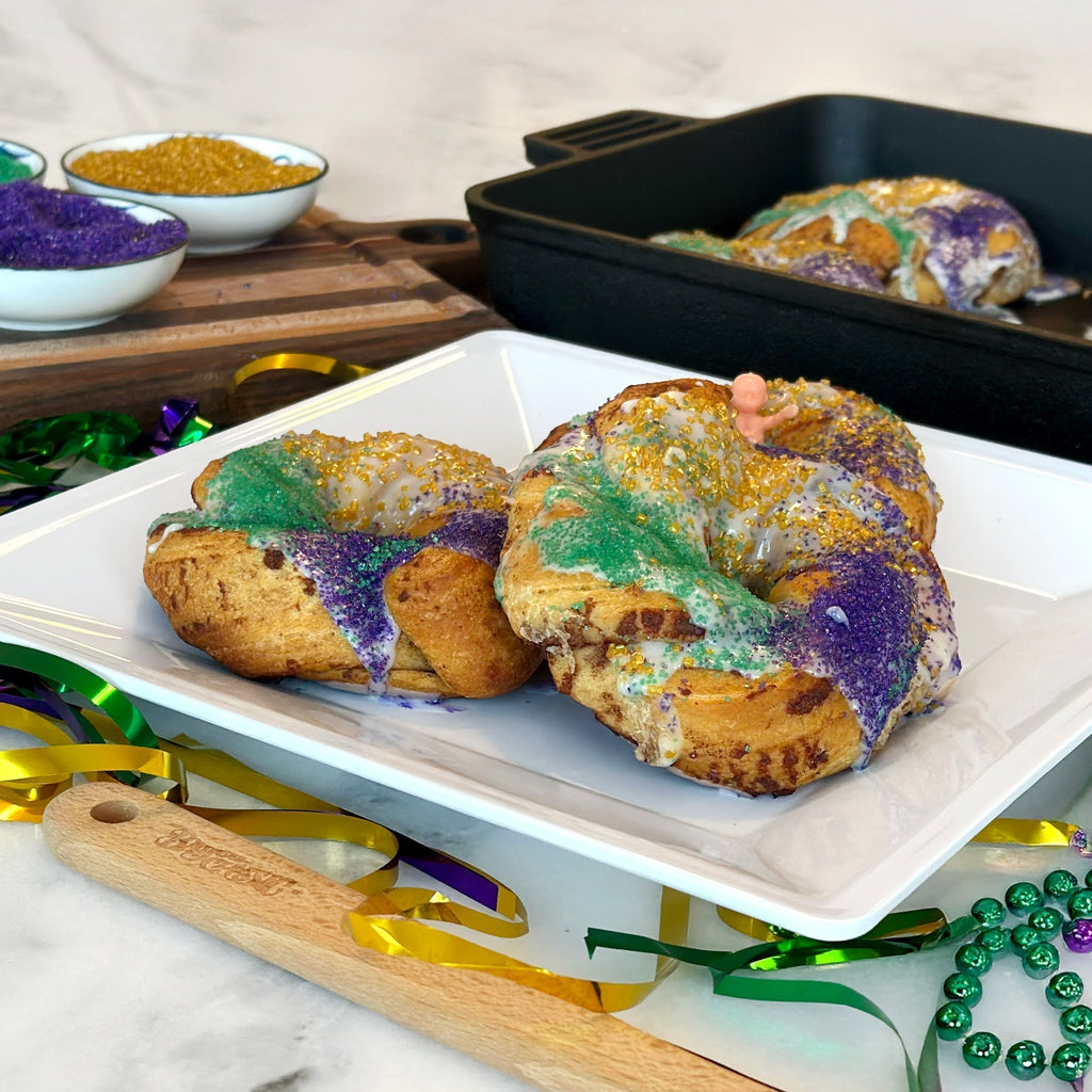 Cinnamon Roll Mini King Cakes