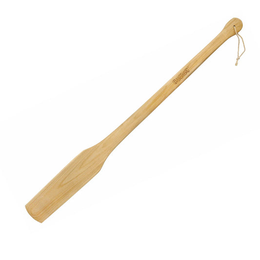 35-inch Wooden paddle on a white background