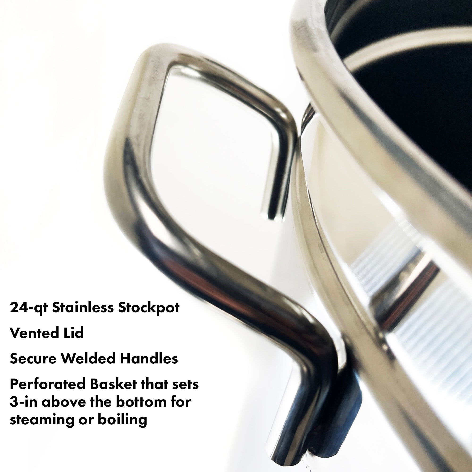 24qt 12-Element Waterless Stockpot with Deep Steamer Basket KTSP24