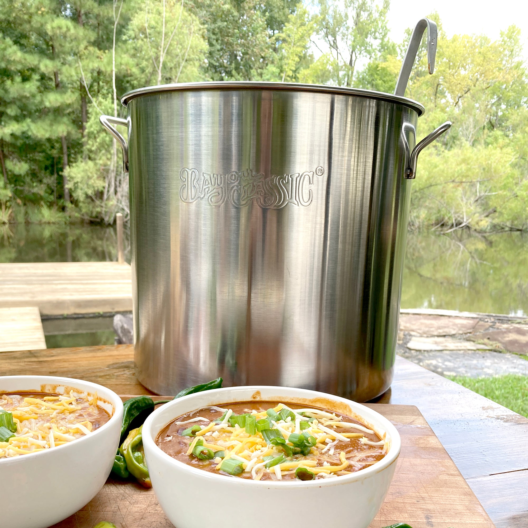 40-qt. Stainless Stockpot with Basket – bayouclassic.com