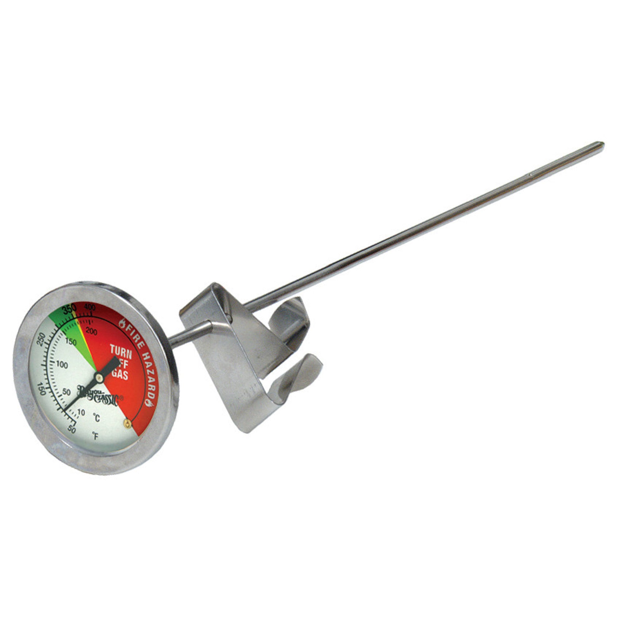  Deep Fry Thermometer with Clip Stainless Steel 12 Inch