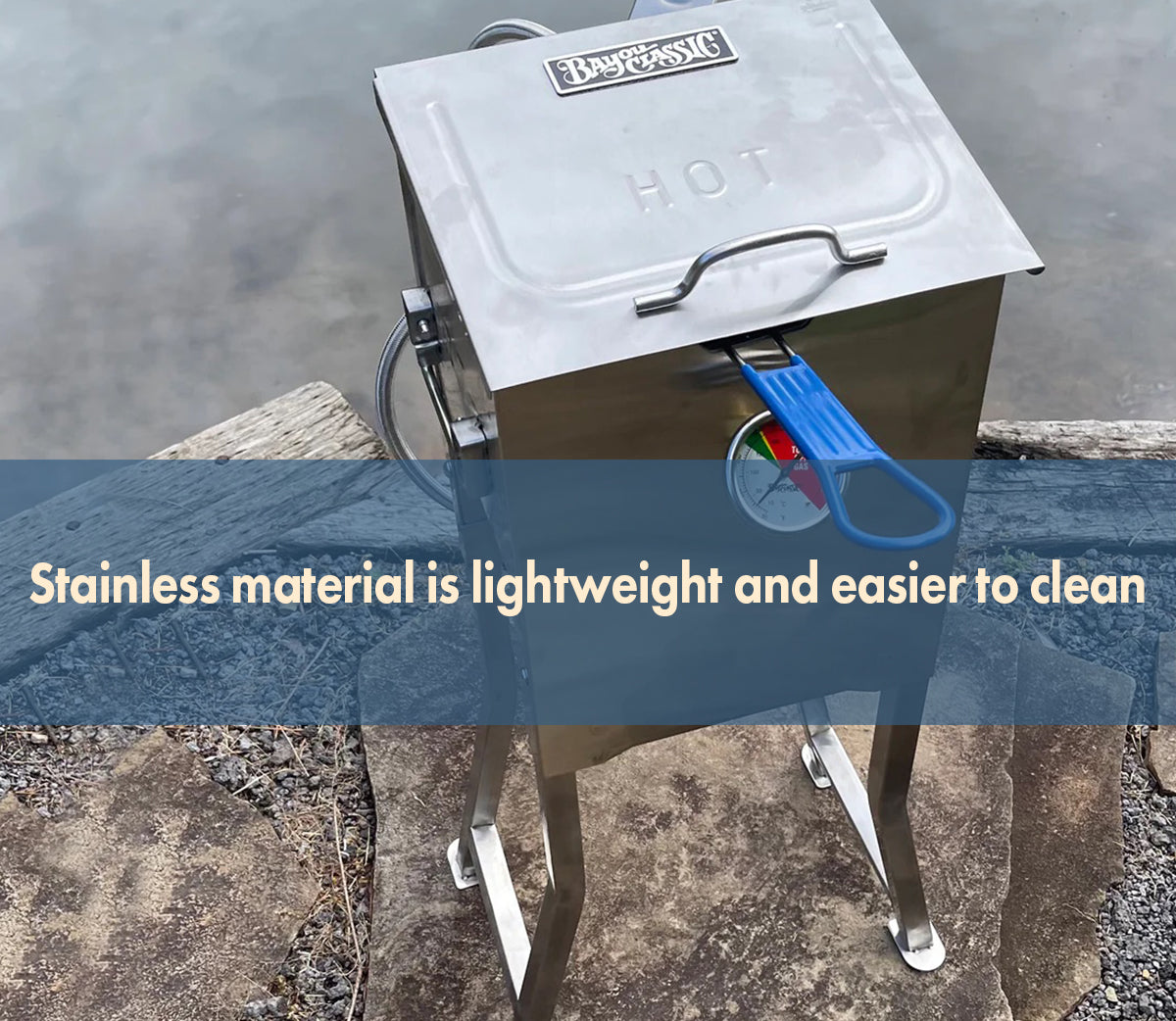 Bayou Classic 700-725 2.5-gal Stainless Bayou Fryer - Thumbnail 5