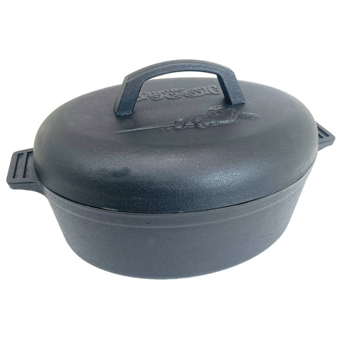 Bayou Classic 10 Quart Cast Iron Chicken Fryer with Lid