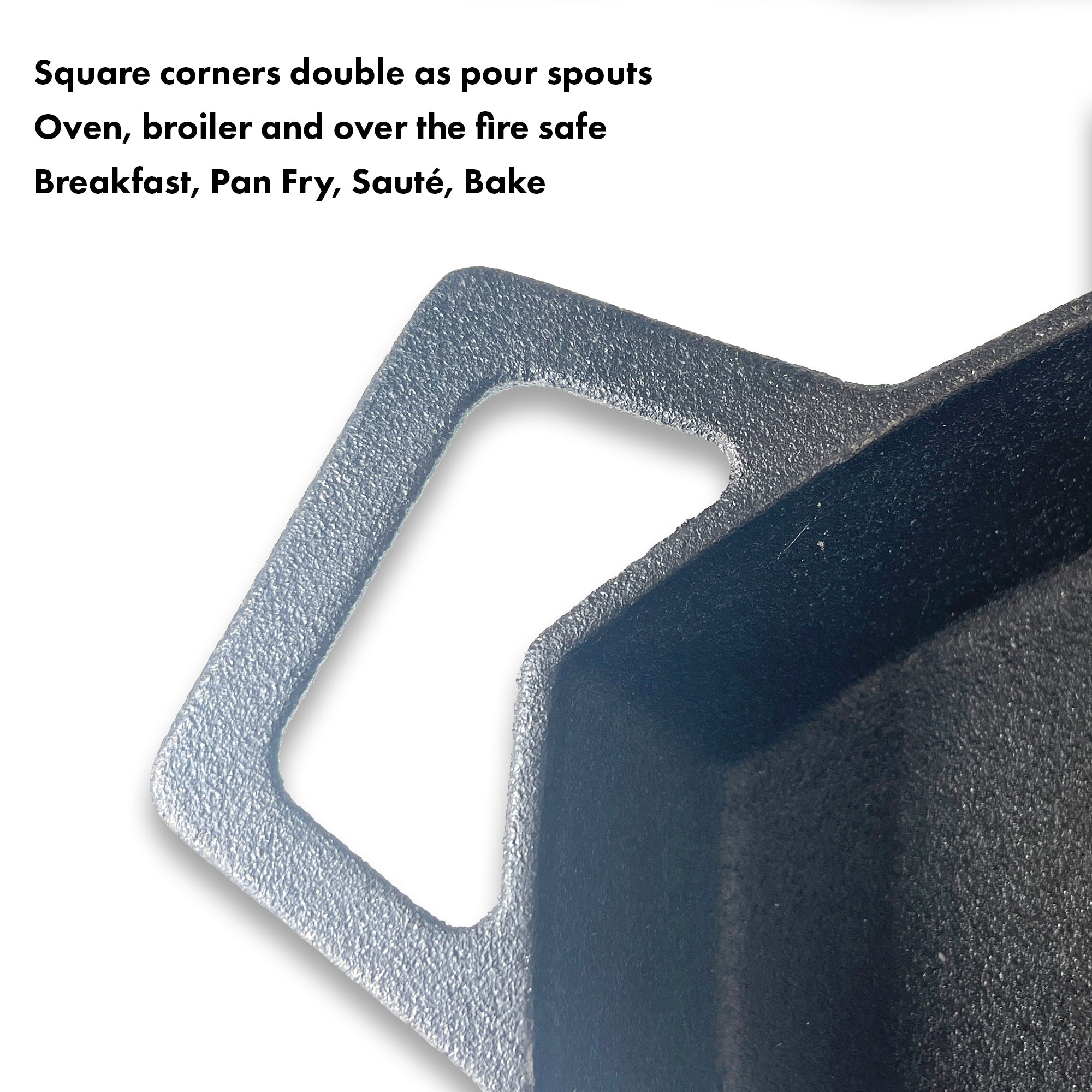 12 Square Cast Iron Skillet - Bayou Classic