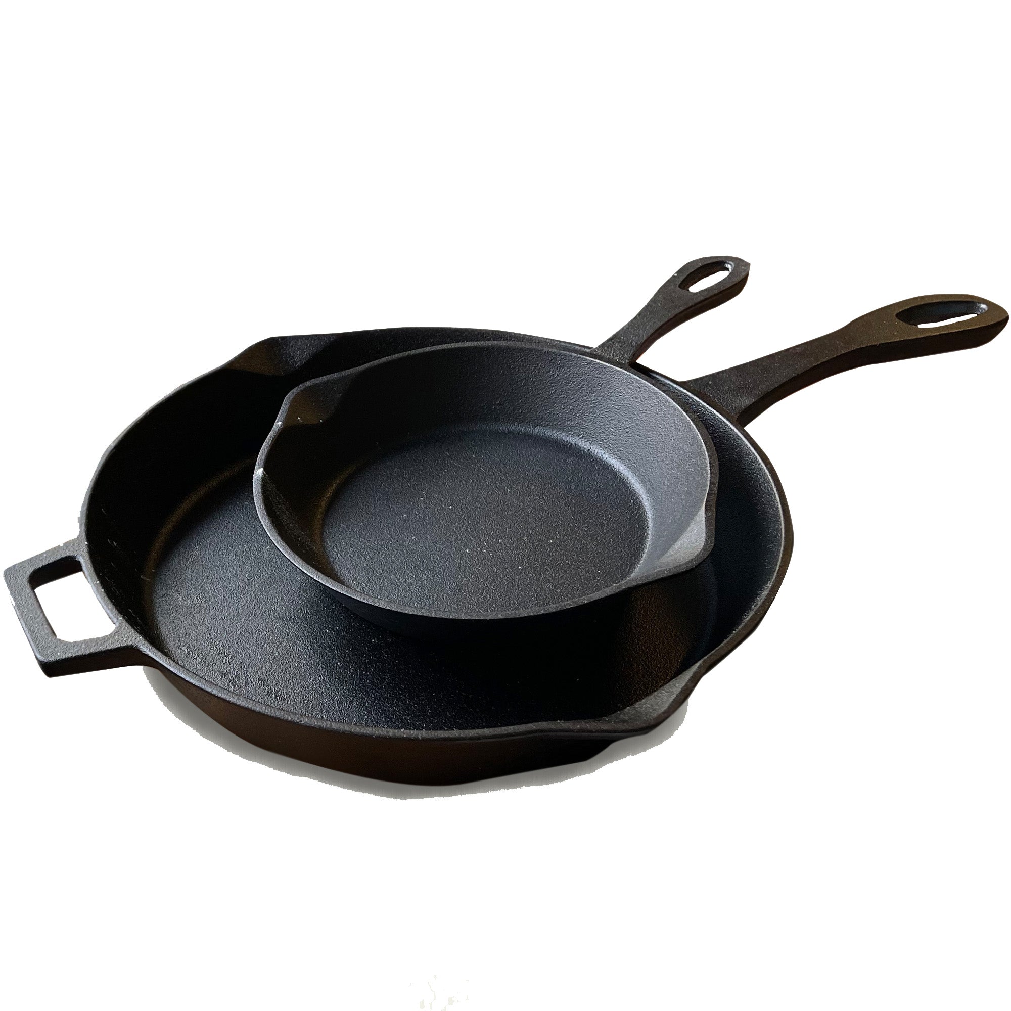 Bayou Classic 12 x 14 Inch Heavyweight Even-Heating Oven & Broiler Safe  Cast Iron Shallow Skillet Pan with Wide Loop Handles for Cooking or Baking