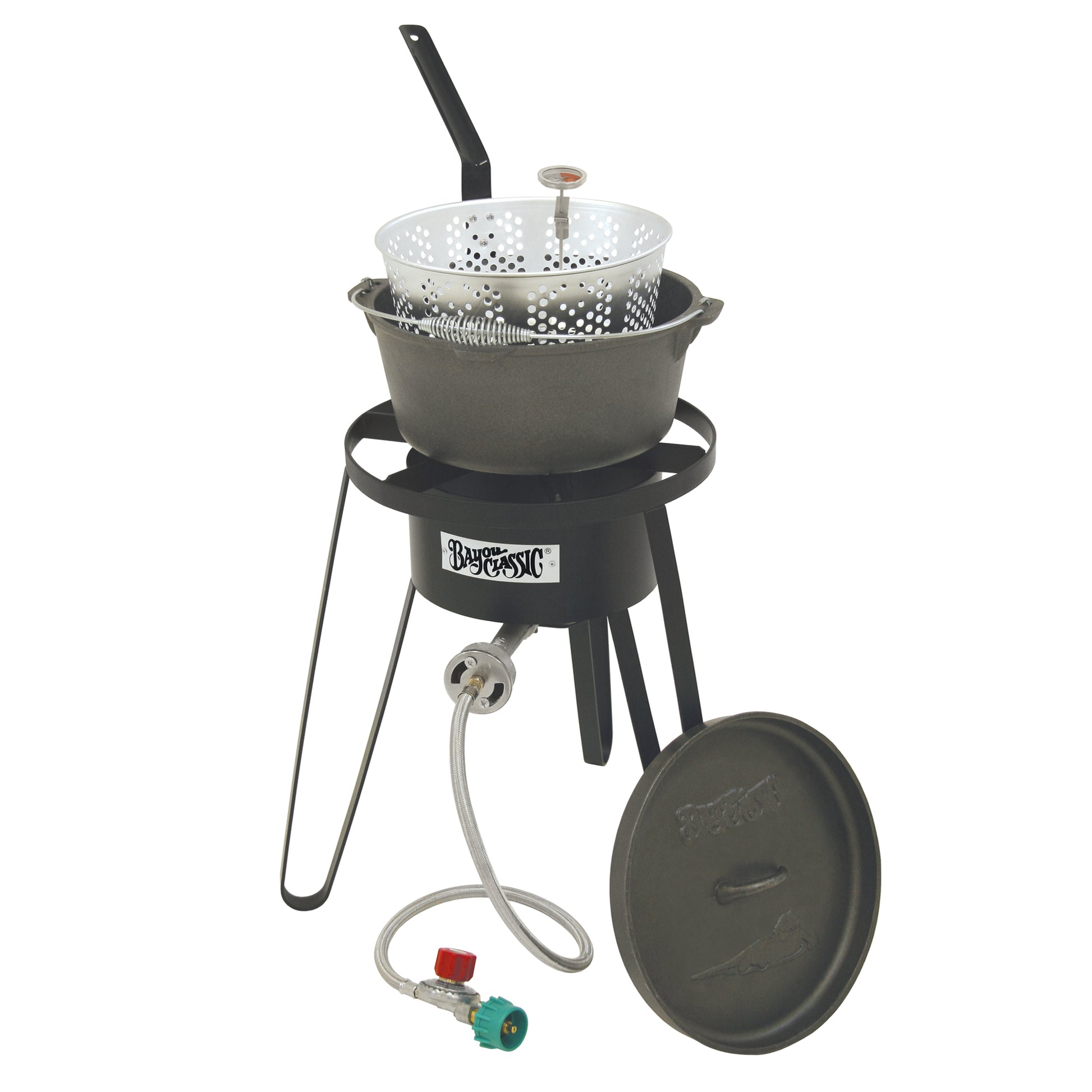 fish cooker accessories Bayou Classic Cast Iron Malibu Abu Garcia Veritas Ice Style:4Pack and fries