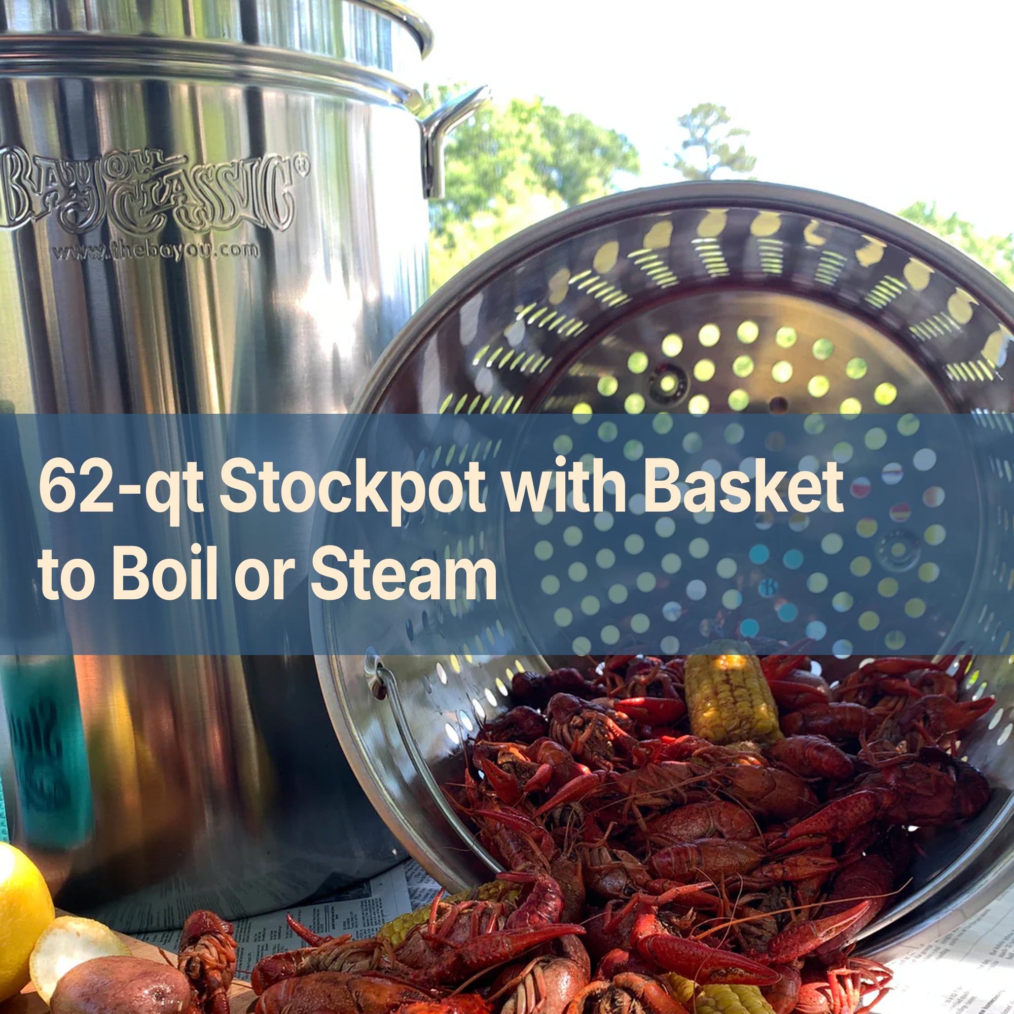 62-qt Stainless Cooker Kit | Outdoor Cookers | Bayou Classic