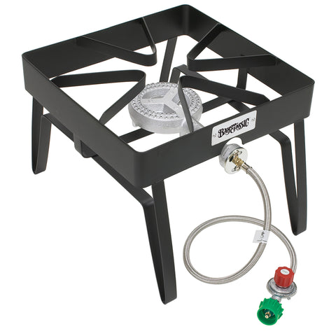 Bayou Classic Outdoor Patio Burner, Size: 16 x 16 x 13 Inches, Black
