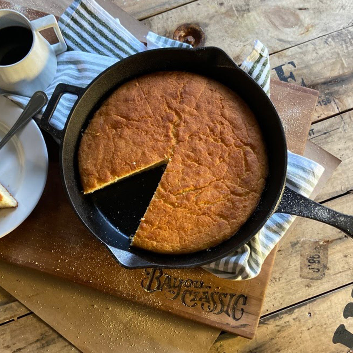 Cornbread in 10-in Cast Iron Skillet