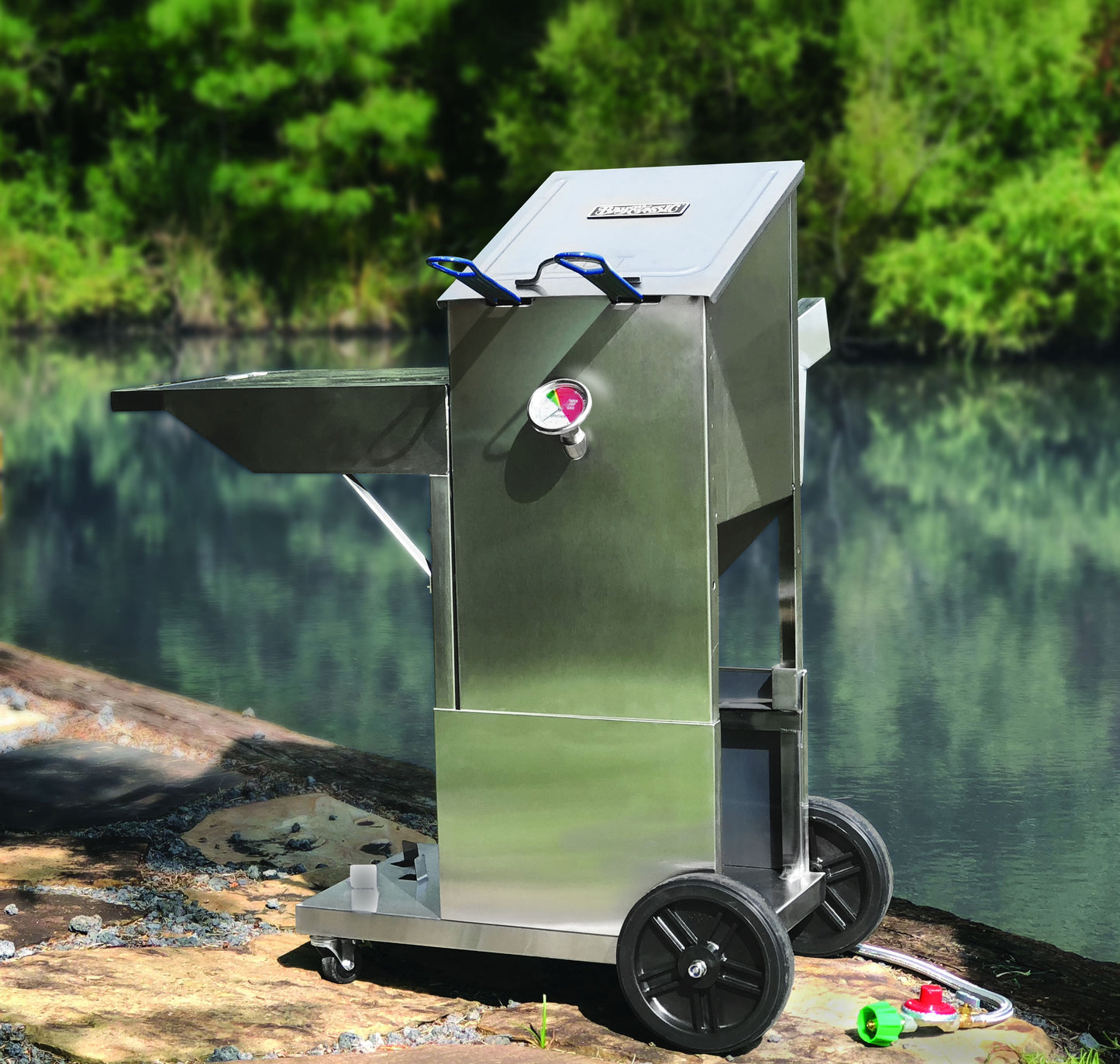 4-gal Stainless Bayou® Fryer with Cart