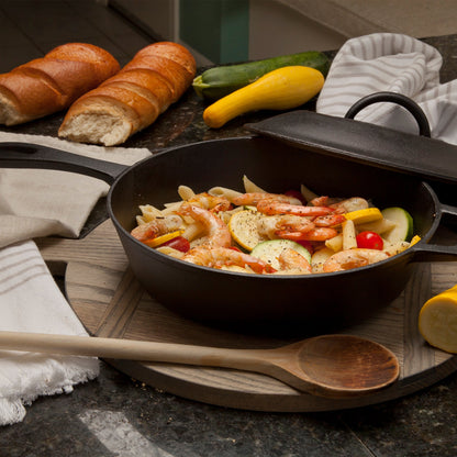 5-qt Cast Iron Covered Skillet