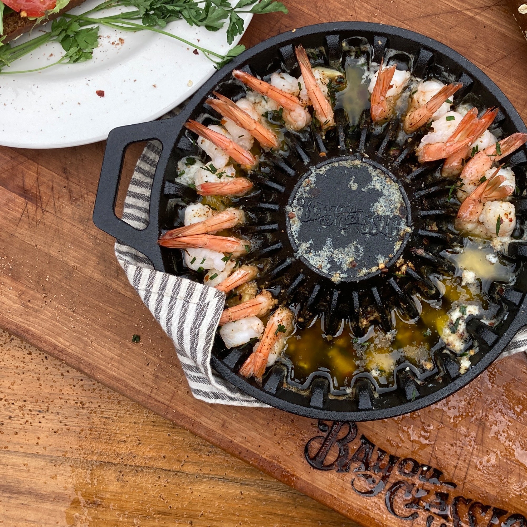 Sur La Table Cast Iron Shrimp Pan 
